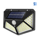 Luminária Solar 100 LEDs: Segurança e Economia com Sensor