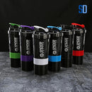 Garrafa Shaker 3 Camadas – Misture e Armazene com Praticidade