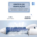 Orifício de ventilação em aparelho 2 em 1 com diâmetro de 30 mm para alisar e enrolar cabelos