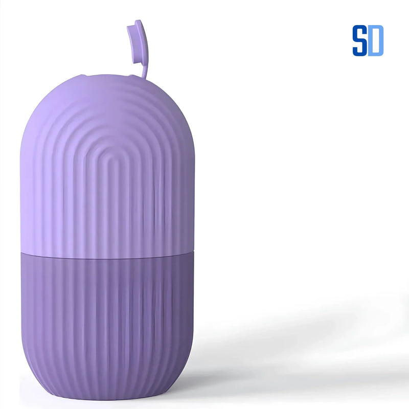 Rolo de Gelo Facial de Silicone – Reduz Inchaço e Olheiras