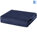 Jogo de Cama Casal Azul Marinho 3 Peças com Elástico e Fronhas