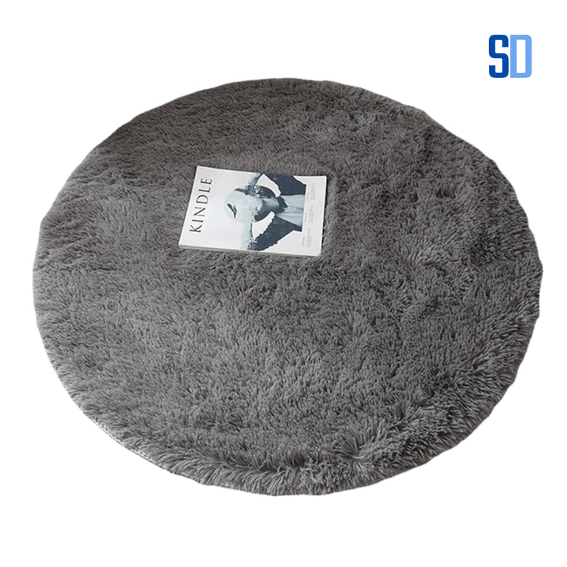 Tapete Redondo de Pelúcia Macia — Conforto e Estilo para o Lar
