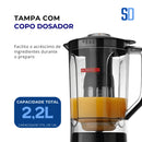 Liquidificador Mondial Turbo Power 550W com Filtro e 3 Velocidades