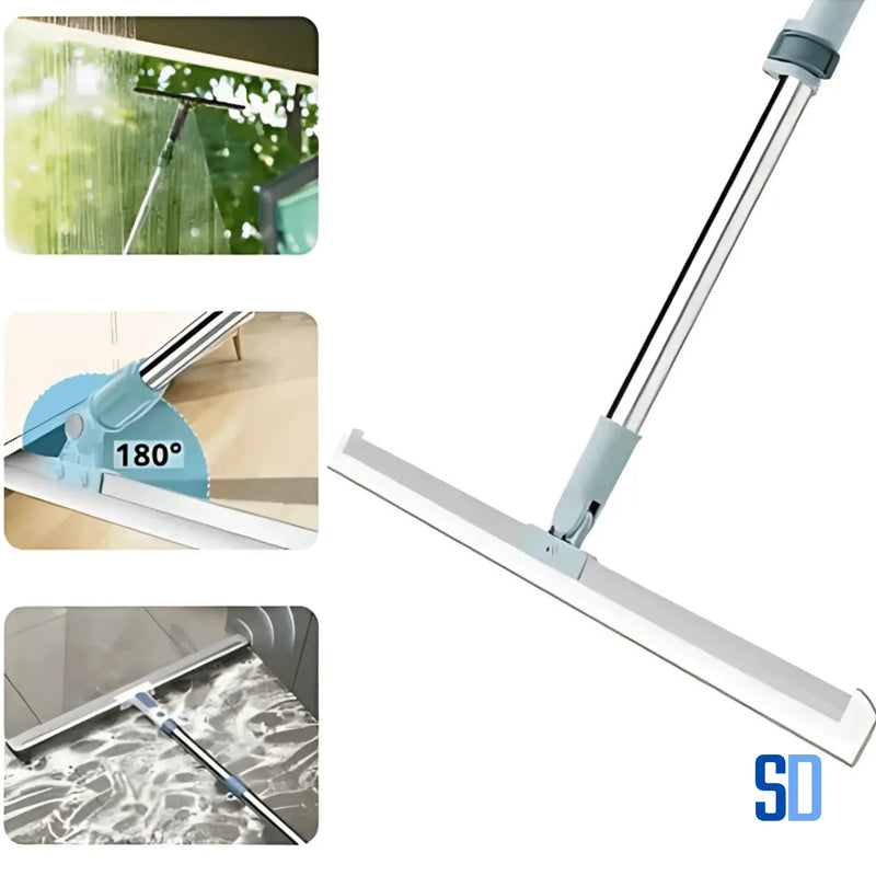 Rodo Mágico de Silicone Multiuso — Limpa Pisos e Vidros Fácil