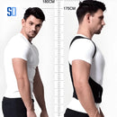 Homem em duas poses, de frente e perfil, medindo altura perto de régua de 175 a 180 cm, vestindo camiseta branca