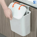 Lixeira Suspensa 9L com Tampa – Fixação Sem Furos