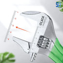 Chave Inglesa Ajustável 6" com Cabo Emborrachado e Escala a Laser