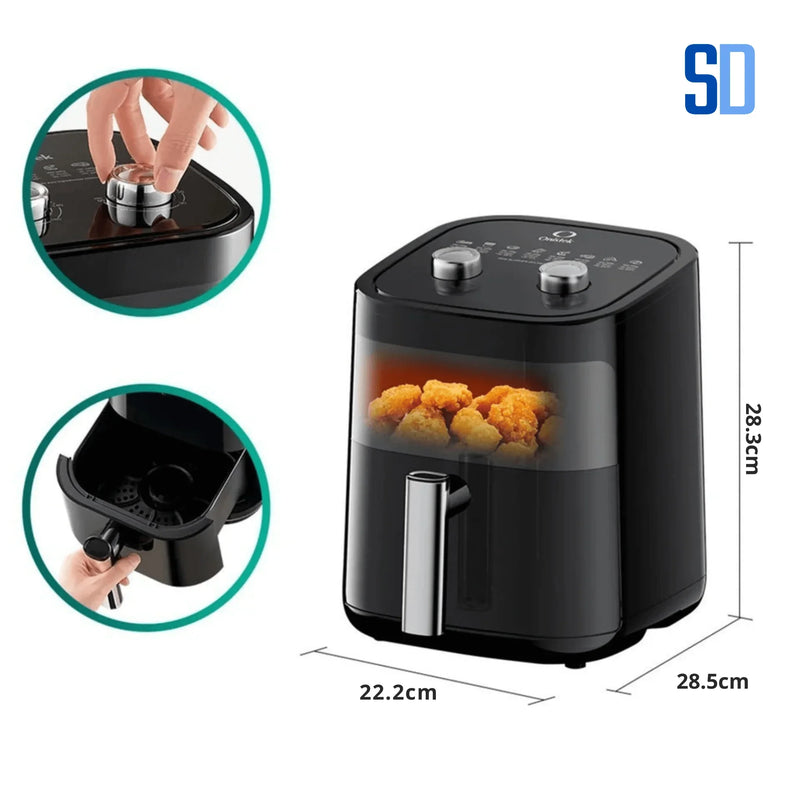 Air Fryer Compacta Onistek 3L – Antiaderente e Potente