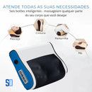 Massageador elétrico portátil com seis botões para pescoço, cintura, panturrilha e pés