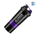 Garrafa Shaker 3 Camadas – Misture e Armazene com Praticidade