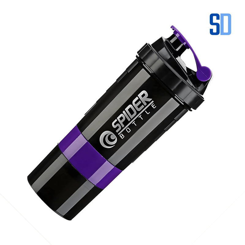 Garrafa Shaker 3 Camadas – Misture e Armazene com Praticidade