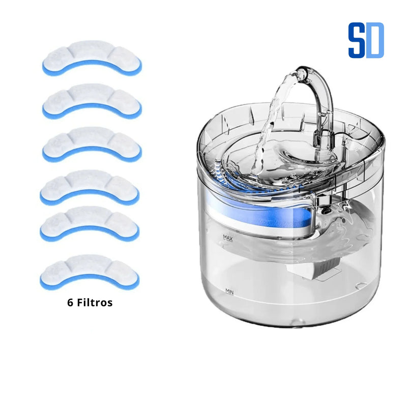 Fonte Automática para Pets 2L – Silenciosa e com Filtro