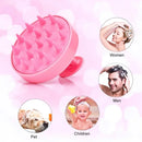 Escova massageadora rosa para cabelo, ideal para mulheres, homens, crianças e pets