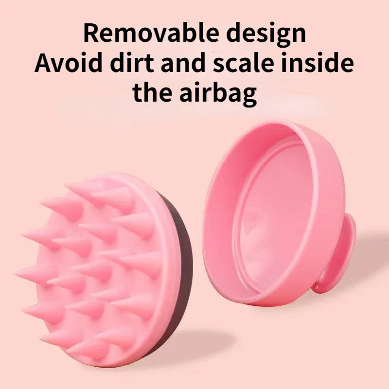 Escova rosa removível para limpeza com cerdas cônicas, design removível para evitar sujeira