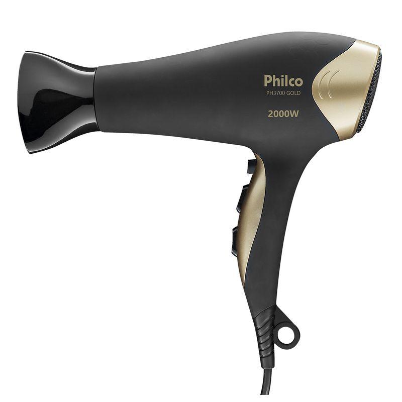 Secador de Cabelo Philco Gold com Bocal Difusor 127V - Smart Deal