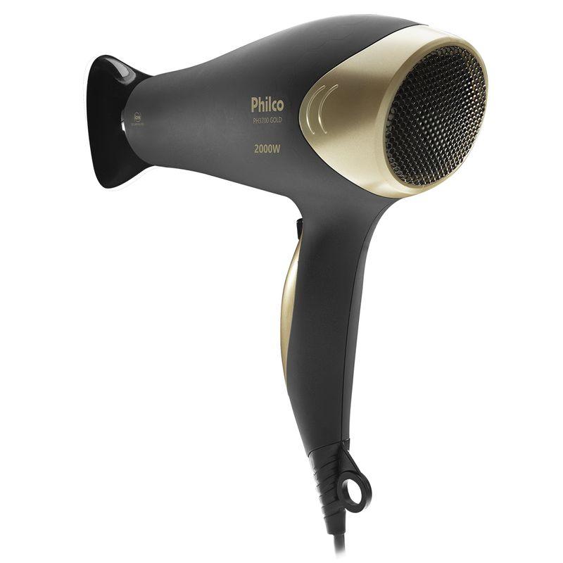 Secador de Cabelo Philco Gold com Bocal Difusor 127V - Smart Deal