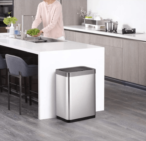 Lixeira Automática 50 Litros Inox Com Sensor Ecofly - Smart Deal